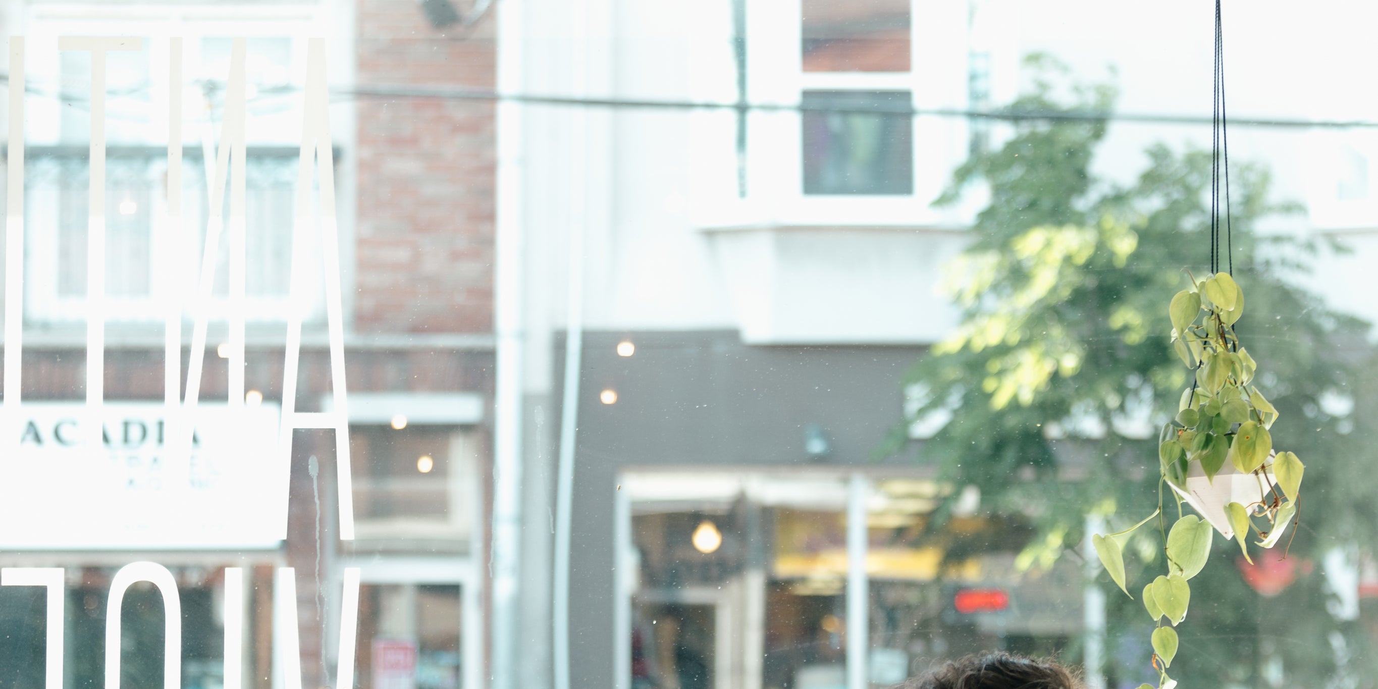 A couple enjoying coffee inside a cafe